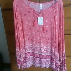 Girls peasant blouse
